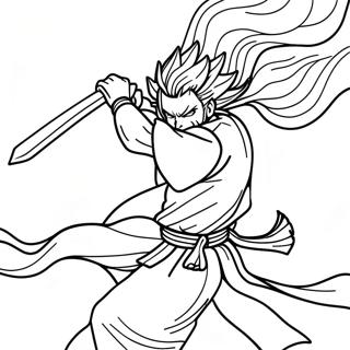 Pagini De Colorat Cu Rengoku In Actiune Dinamica 85727-26623