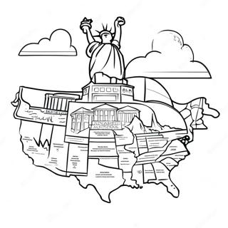 Pagini De Colorat Cu Reperele Statelor Unite 86008 26836