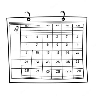 Calendar Desene De Colorat