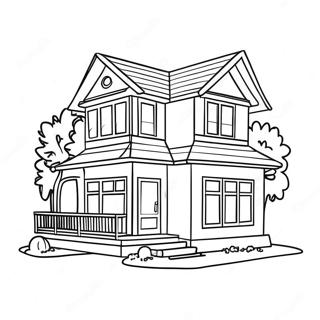 Pagini De Colorat Cu Casa De Vis Retro Barbie 86261-27034
