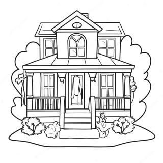 Pagini De Colorat Cu Casa De Vis Retro Barbie 86261-27035
