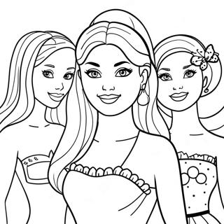 Pagini De Colorat Cu Barbie Si Prietenii 86263 27042