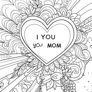Te Iubesc, Mamă Pagini de colorat