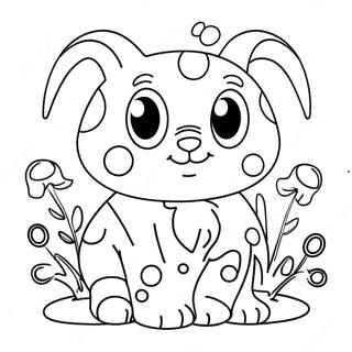Pagina De Colorat Cu Animale Distractive De Arte Punctate 87364 27890