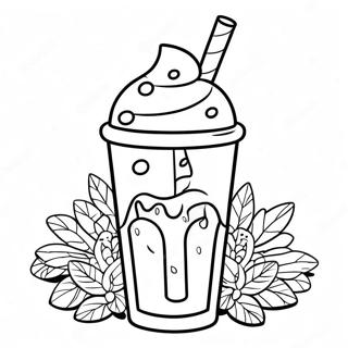 Pagini De Colorat Cu Milkshake De Menta Cu Ciocolata 87469-27977