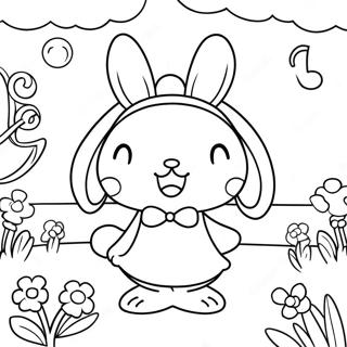 My Melody Desene De Colorat