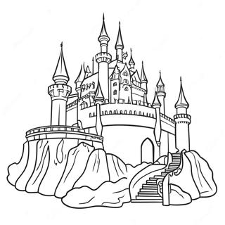 Pagini De Colorat Cu Castel Majestuos 87595 28066