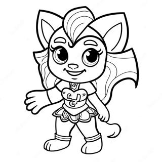 Pagini De Colorat Cu Clawdeen Wolf In Tinuta Infricosatoare 87876-28287