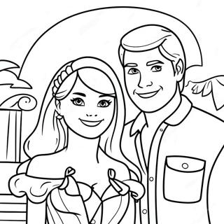 Pagina De Colorat Barbie Si Ken Intr O Aventura Magica 87981-28550