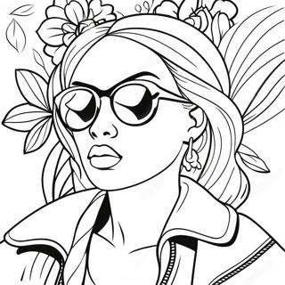 Pagina De Colorat Cu Arta Dope Trendy 88237-28751