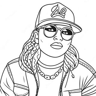 Pagina De Colorat Cu Arta Dope Trendy 88237-28752