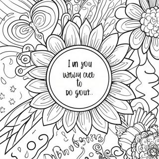 Desen De Colorat Cu Citat Motivational Pentru Adulti 88416-28882
