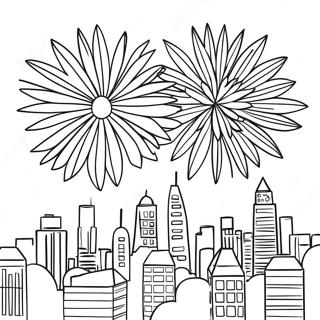 Focuri De Artificii Pagini de colorat