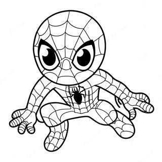 Spiderman Drăguț Desene De Colorat