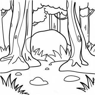 Pagini De Colorat Cu Ecosistemul Padurii Vibrante 88700-29103