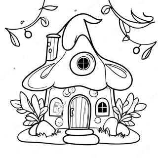 Casa Zanelor Incantatoare Cu Lumini Stralucitoare Pagina De Colorat 88909 29276