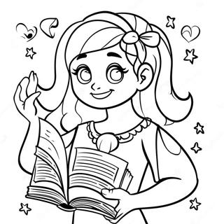 Pagina De Colorat Dork Diaries Desene De Colorat