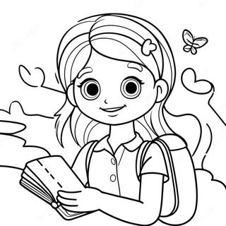 Pagina De Colorat Dork Diaries Desene De Colorat