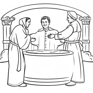 Pagina De Colorat Ceremonie De Botez Eleganta 89241-29524