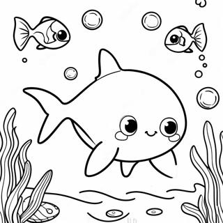 Baby Shark Desene De Colorat