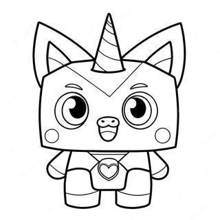 Pagina De Colorat Unikitty Fericita 89369-29617