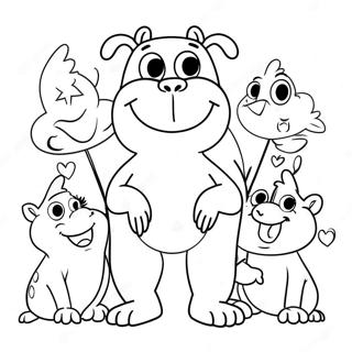 Pagini De Colorat Cu Booba Si Prietenii 89473-29702