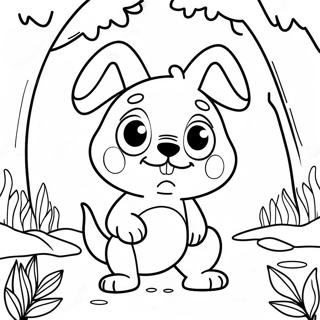 Pagini De Colorat Cu Booba Intr O Padure Magica 89475-29709