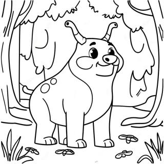 Pagini De Colorat Cu Booba Intr O Padure Magica 89475-29711