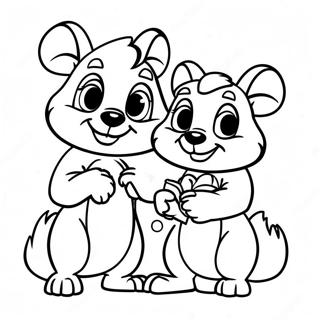 Chip Și Dale Desene De Colorat