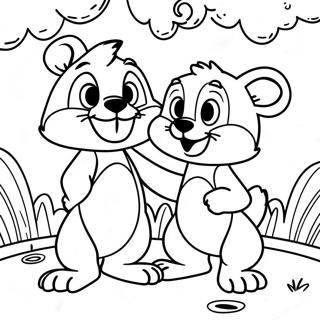 Pagina De Colorat Chip Si Dale Intr O Aventura Distractiva 89523-29739