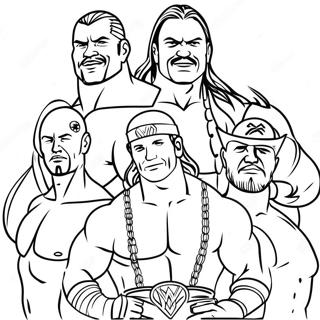 Pagina De Colorat Legende Wwe In Actiune 89577-29786