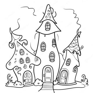 Pagina De Colorat Case Colorate Din Whoville 89886 30018