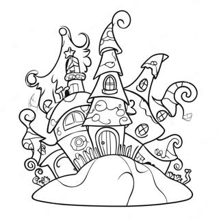 Pagina De Colorat Case Colorate Din Whoville 89886 30019