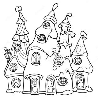 Pagina De Colorat Case Colorate Din Whoville 89886 30020