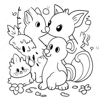 Pagini De Colorat Cu Animale De Padure Fanteziste In Acuarela 90067-30167