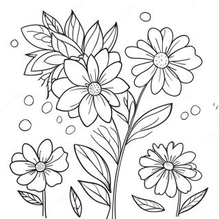 Pagini De Colorat Cu Gradini Florale Stralucitoare In Acuarela 90068-30169