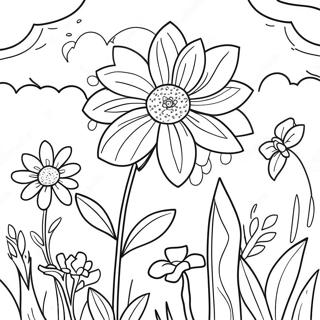 Pagini De Colorat Cu Gradini Florale Stralucitoare In Acuarela 90068-30170