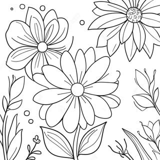 Pagini De Colorat Cu Gradini Florale Stralucitoare In Acuarela 90068-30172