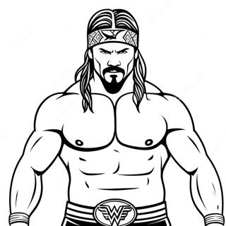 Pagini De Colorat Cu Superstaruri Wwe Feroce 90094-30189