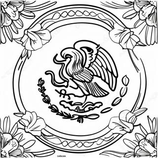 Pagini De Colorat Steagul Mexican 90557-30535