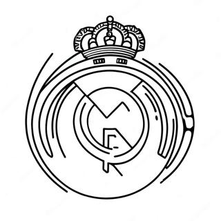Pagini De Colorat Cu Logo Ul Real Madrid 90814-30737