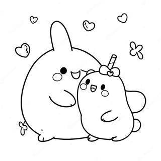 Molang Pagini de colorat