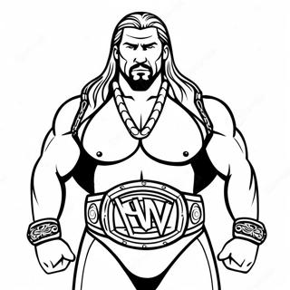 Pagina De Colorat Triple H Tinand Doua Centuri 91124-31055