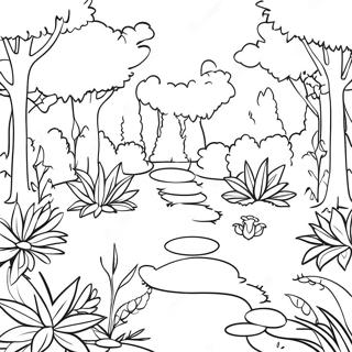 Pagina De Colorat Cu Scene Palpitante Din Garten Of Banban 5 91177 31098