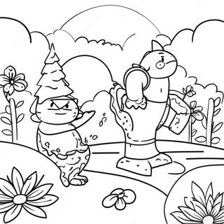 Garten Of Banban 5 Pagini de colorat