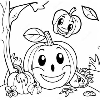 Pagini De Colorat Cu Personaje Disney Colorate De Toamna 91328-31205