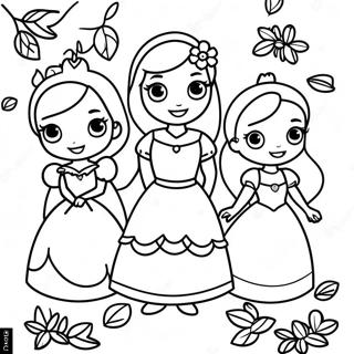 Pagini De Colorat Cu Printese Disney Magice De Toamna 91329-31212