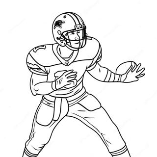 Pagini De Colorat Josh Allen In Actiune 91584-31410