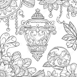 Pagini De Colorat Cu Ornamente Vintage Clasice 91687-31493