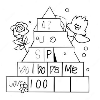 Pagina De Colorat Cu Alphablocks Colorate 91815 31599